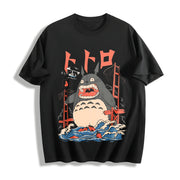 My Neighbor Totoro Cotton T-Shirt in Black