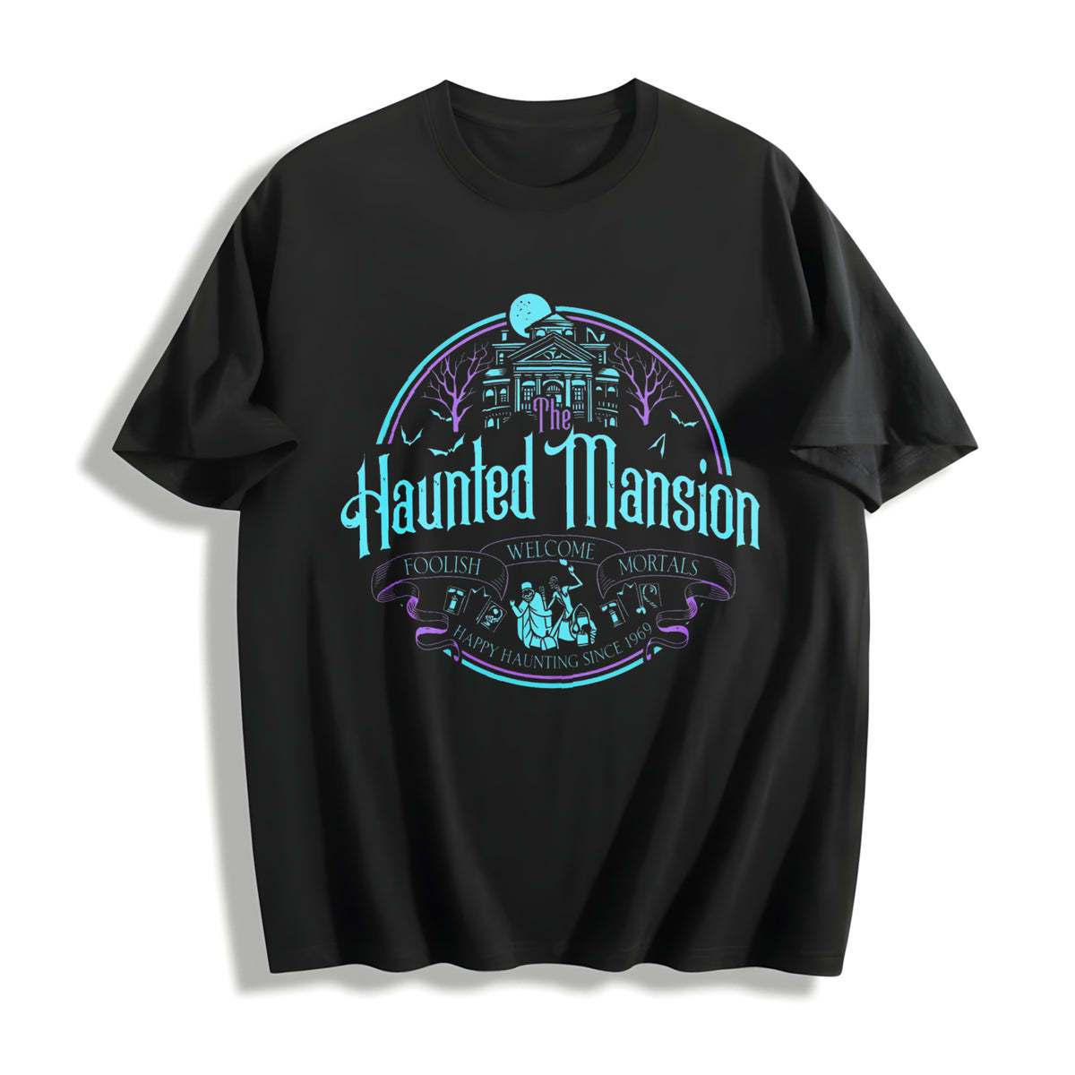 Hitchhiking Ghosts Cotton T-Shirt in Black