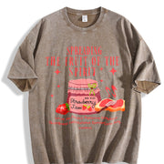 Spreading the Fruit of the Spirit Strawberry Jam Vintage Washed T-Shirt in Brown