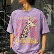 I Do Not Vibe with This Universe Vintage Washed T-Shirt in Purple