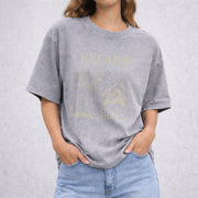 Velaris City of Starlight Acotar vintage washed oversized T-shirt in Gray