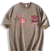 Retro Wildest Dreams Vintage Washed T-Shirt in Brown
