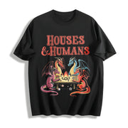 Houses and Humans RPG Cotton T-Shirt in Black