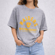 Ilya Rozanov 81-Boston Raiders vintage washed oversized T-shirt in Gray