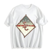 Adam Sandler Retro Icon Cotton T-Shirt in White