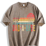 Dad's Secret Batik Retro Brand Vintage Washed T-Shirt in Brown