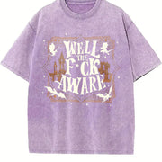 Xaden Riorson Fourth Wing Dragon Rider Quote vintage washed oversized T-shirt in Purple