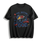 USA 250th Anniversary Cotton T-Shirt in Black