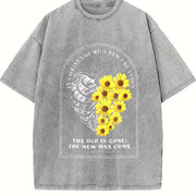 IN Christ, You're a NEW Creation Vintage Washed T-Shirt in Gray