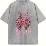 Be Not Afraid Luke 2:10 Angel -BLACK FRIDAYVintage Heavy vintage washed oversized T-shirt in Gray