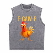 Chicken Vintage Washed Tank Top in Gray