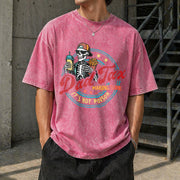 Dad Tax Making Sure It's Not Poison Vintage Washed T-Shirt in Red