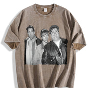 Adam Sandler Adam Sandler Movies Actors Man Shortsleeve vintage washed oversized T-shirt in Brown
