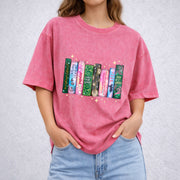 Wicked Changed For Good Book vintage washed oversized T-shirt in Red