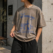 99 Poblems and a Sweet Little Treat Would Solve Most Of Vintage Washed T-Shirt in Brown