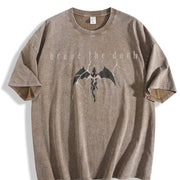 Onyx Storm Xaden Riorson Vintage Washed T-Shirt in Brown