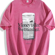 Wsj Money Talks We Translate Vintage Washed T-Shirt in Red