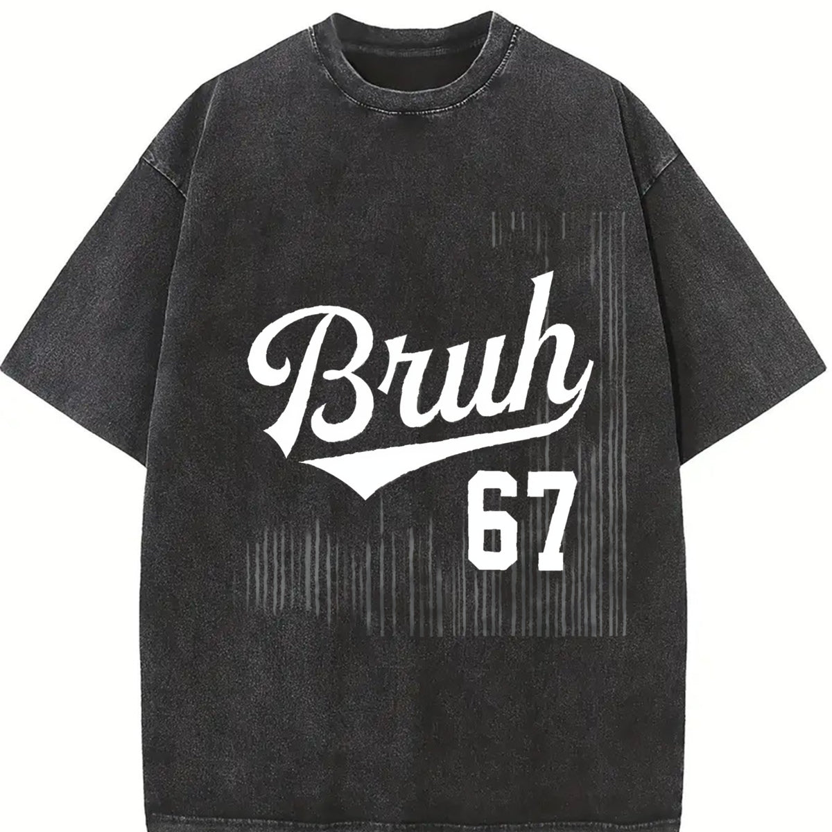 With Y2K Retro Vibe Vintage Washed T-Shirt in Black