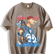 Slim Shady Marshall Mathers Vintage Washed T-Shirt in Brown