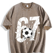 67 Soccer Vintage Washed T-Shirt in Brown