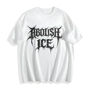 Abolish ICE Cotton T-Shirt in White