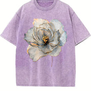 Wild Flowers Wildflowers Vintage Washed T-Shirt in Purple