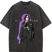 WWE Sting Iconic Wrestling Classic Fan vintage washed oversized T-shirt in Black