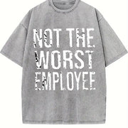 1 Pcs Heavy Adorable Vintage Washed T-Shirt in Gray
