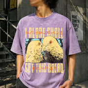 Get This Bread Pigeon Vintage Washed T-Shirt in Purple