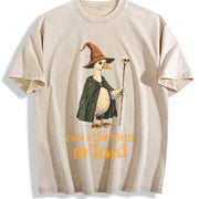 Meme TWAS the Tism M Lord Silly Goose Kids T Shirtfashion Vintage Washed T-Shirt in Beige