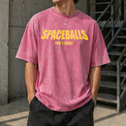 Spaceballs Movie Retro Vintage Washed T-Shirt in Red