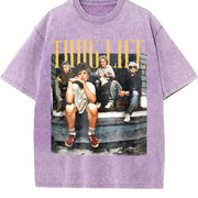 Golden Girls Thug Life Vintage Washed T-Shirt in Purple