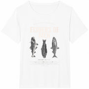 Fishers of Christian Fishing Fathers Day Faith Based Cotton T-Shirt in White