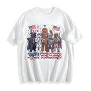 Retro Star Wars May the 250th Be with You Cotton T-Shirt in White