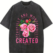 Faith-driven Youth Vintage Washed T-Shirt in Black