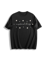 Occupational Therapy OT Occupational Minimal Therapist Cotton T-Shirt in Black