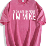 1 Pcs Heavy Adorable Vintage Washed T-Shirt in Red