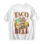 Taco Bell 90's Bootleg Cotton T-Shirt in White
