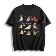 USA 250th Anniversary Bird Cotton T-Shirt in Black