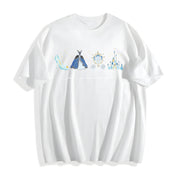 Meet Me at Midnight Cotton T-Shirt in White