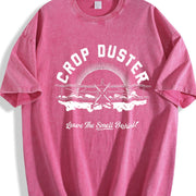 Crop Duster Leave the Smell Behind Vintage Washed T-Shirt in Red