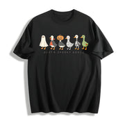 Halloween Goose Just a Spooky Goose Cotton T-Shirt in Black