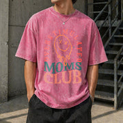 Overstimulated Moms Club Vintage Washed T-Shirt in Red