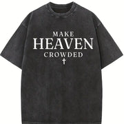Make Heaven Crowded Vintage Washed T-Shirt in Black