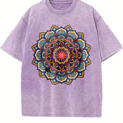 Mandala FDT Anti Trump Vintage Washed T-Shirt in Purple