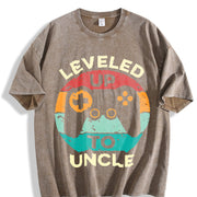 Leveled Up to Uncle Vintage Washed T-Shirt in Brown