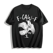 F-caw-f Halloween Cotton T-Shirt in Black