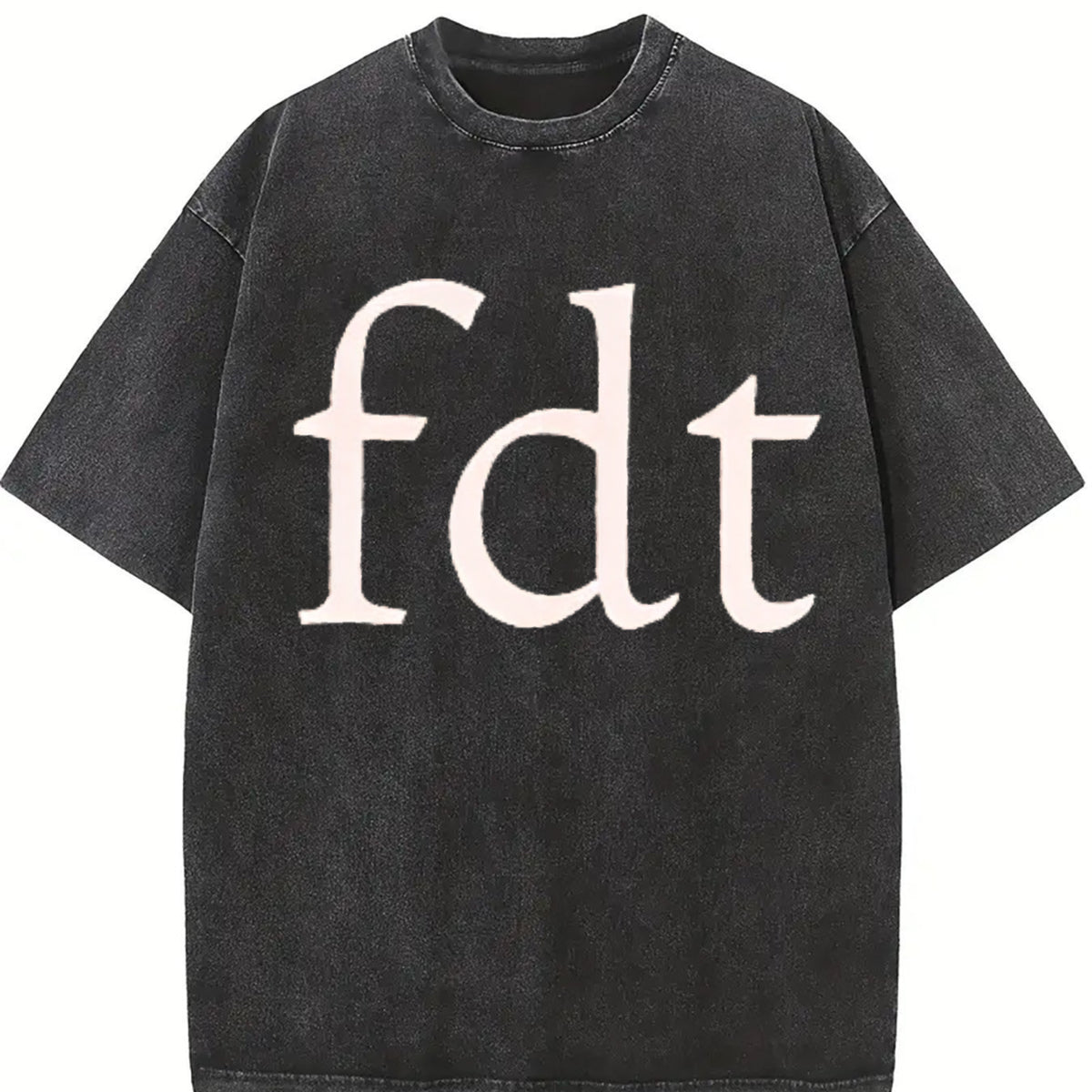 Subtle Anti Trum FDT Vintage Washed T-Shirt in Black