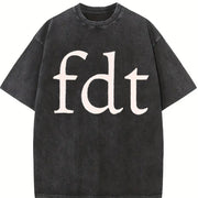 Subtle Anti Trum FDT Vintage Washed T-Shirt in Black