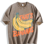 That's Bananas Vintage Washed T-Shirt in Brown